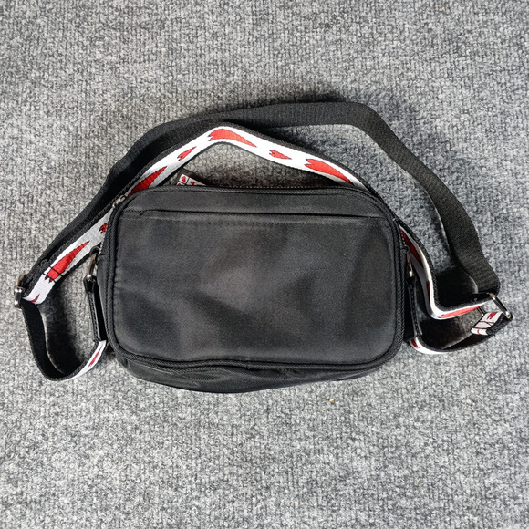 Brighton Crossbody Bag Black Hearts Love Essentials Strap Double Pouch - Picture 2 of 7